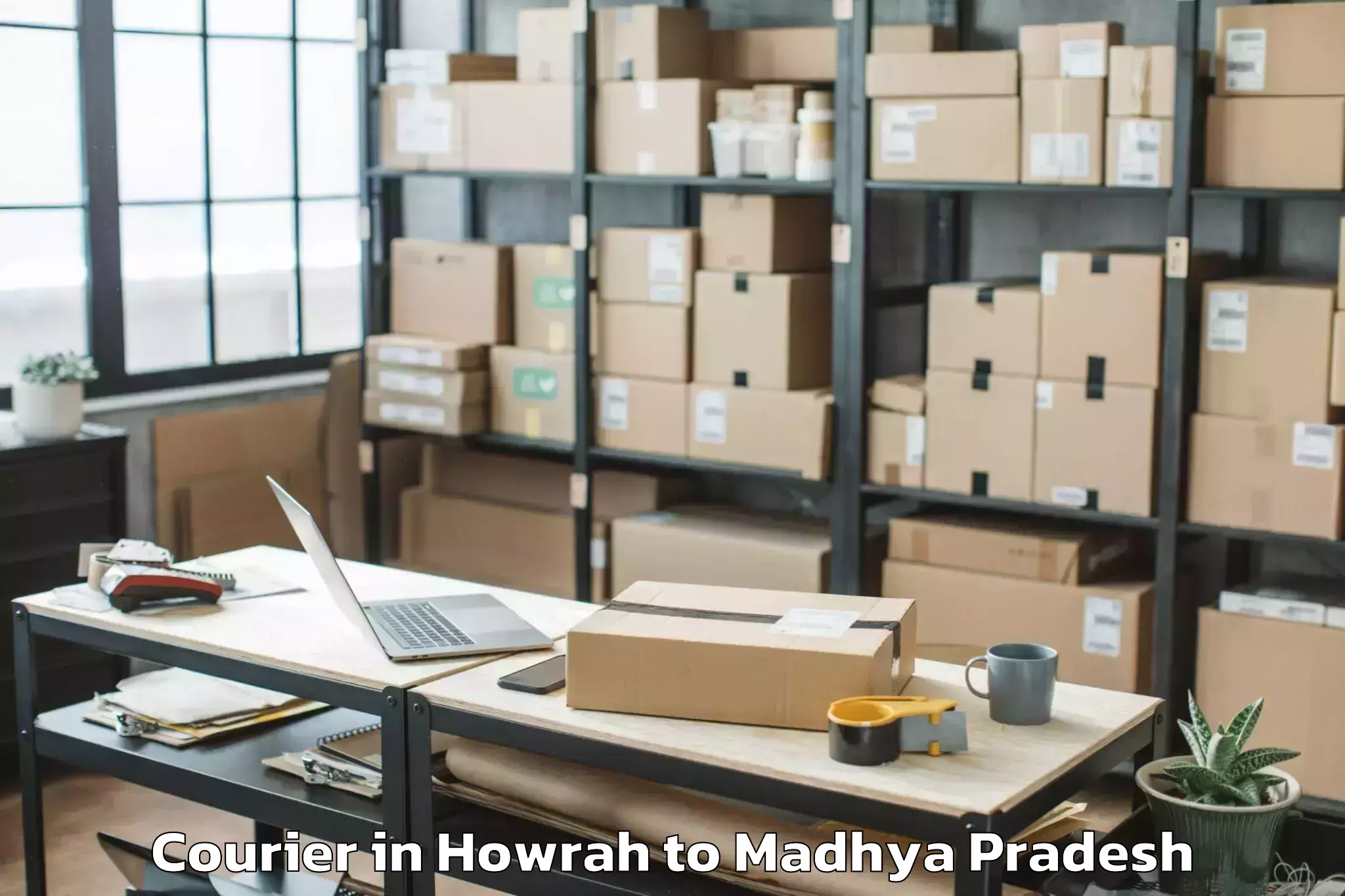 Quality Howrah to Madhyanchal Professional Unive Courier